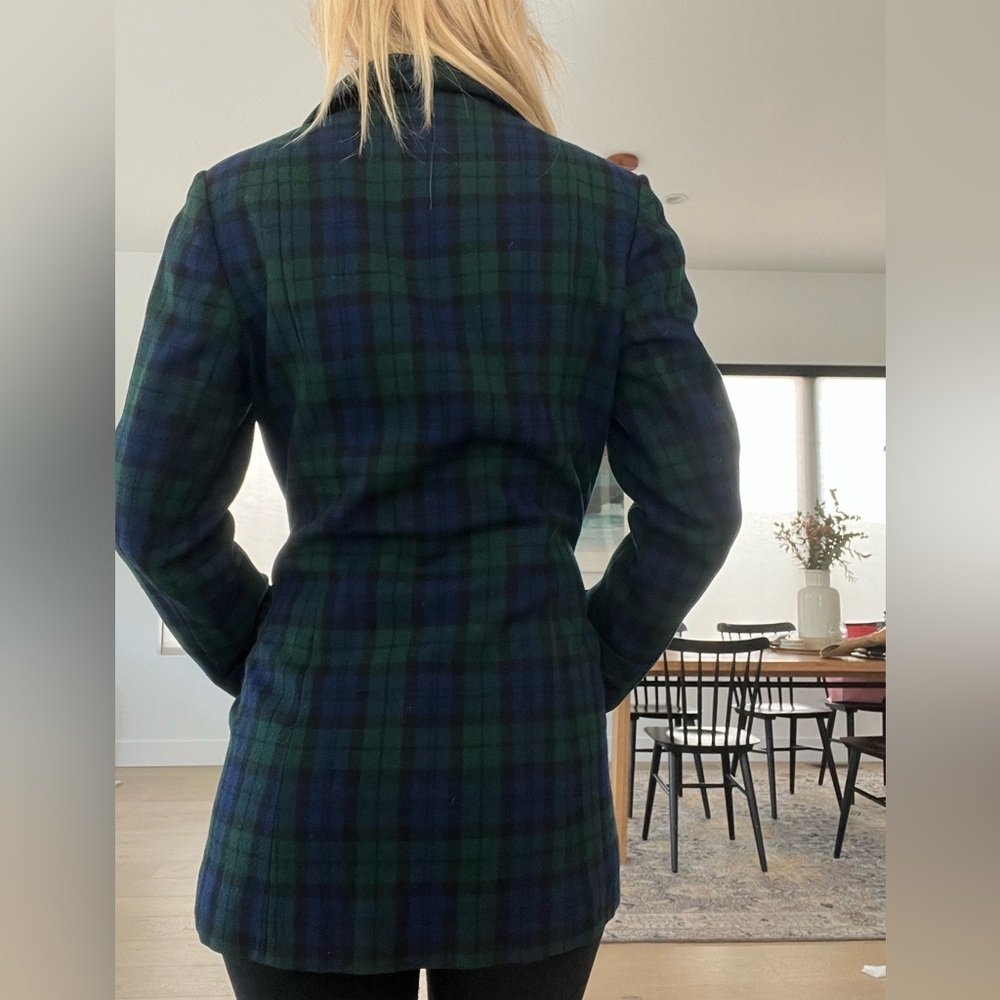 Pendleton Vintage Wool Plaid Pea Coat - Picture 6 of 11